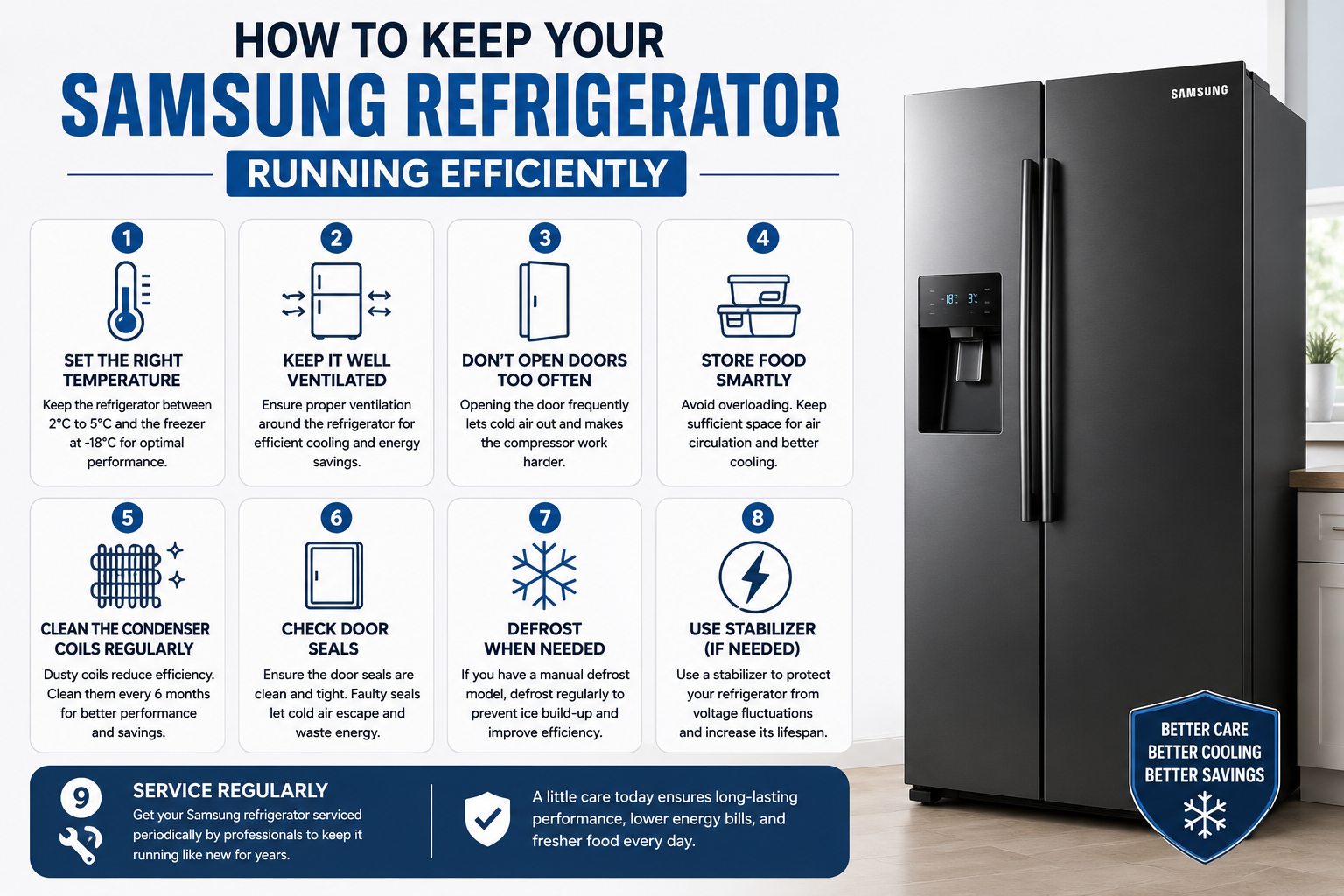 How to Keep Your Samsung Refrigerator Running Efficiently